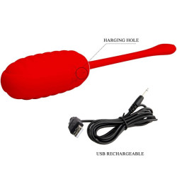 PRETTY LOVE - KIRK WIEDERAUFLADBARES VIBRATIONSEI ROT – Produktansicht 8