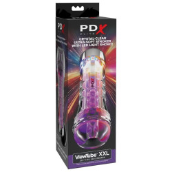 PDX ELITE - VIEWTUBE XXL LED TRANSPARENT STROKER 27,3 CM – Produktansicht 5
