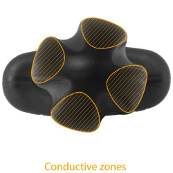 ELECTRASTIM - TARTARUS ANAL PLUG QUADRIPOLAR SILIKON SCHWARZ – Produktansicht 5