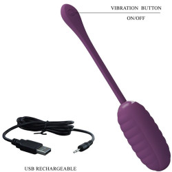 PRETTY LOVE - CASPER LILA WIEDERAUFLADBARES VIBRIERENDES EI – Produktansicht 5