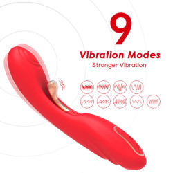 ARMONY - VIBRATOR MIT OSZILLIERENDER ZUNGE ROT – Produktansicht 4