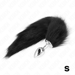 KINK - ANAL PLUG GRÖSSE S 7 X 3 CM MIT KUNSTSTOFFSCHWANZ 40 CM SCHWARZ – Produktansicht 2