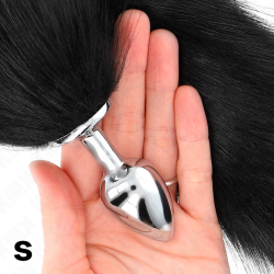 KINK - ANAL PLUG GRÖSSE S 7 X 3 CM MIT KUNSTSTOFFSCHWANZ 40 CM SCHWARZ – Produktansicht 3
