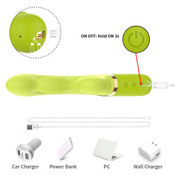 ARMONY - AUFBLASBARER PUNKT A ZUM STIMULATORVIBRATOR GRÜN – Produktansicht 8