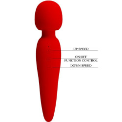 PRETTY LOVE - MEREDITH MASSAGER 12 VIBRATIONSMODI ROT – Produktansicht 7