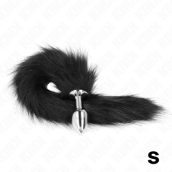 KINK - ANAL PLUG GRÖSSE S 7 X 3 CM MIT KUNSTSTOFFSCHWANZ 40 CM SCHWARZ – Produktansicht 4