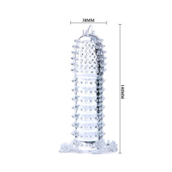 BAILE - PENISHÜLLE MIT REIZPUNKTEN ROSA 14 CM – Produktansicht 4