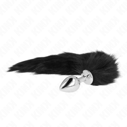 KINK - ANAL PLUG GRÖSSE M 8 X 3,5 CM MIT KUNSTSTOFFSCHWANZ 40 CM SCHWARZ – Produktansicht 2