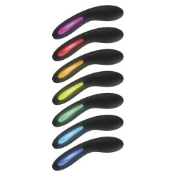 TOYJOY - SCHWARZER VIBRATOR MIT LEUCHTENDEM LICHT – Produktansicht 3