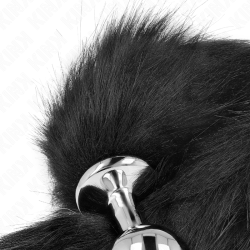 KINK - ANAL PLUG GRÖSSE M 8 X 3,5 CM MIT KUNSTSTOFFSCHWANZ 40 CM SCHWARZ – Produktansicht 3