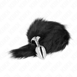 KINK - ANAL PLUG GRÖSSE M 8 X 3,5 CM MIT KUNSTSTOFFSCHWANZ 40 CM SCHWARZ – Produktansicht 4