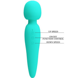 PRETTY LOVE - MEREDITH MASSAGER 12 VIBRATIONSMODI AQUA GRÜN – Produktansicht 7