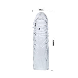 BAILE - TRANSPARENTE SILIKONPENISHÜLLE 13 CM – Produktansicht 6