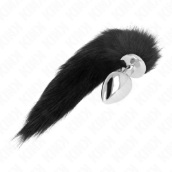 KINK - ANAL PLUG GRÖSSE L 10 X 4 CM MIT KUNSTSTOFFSCHWANZ 40 CM SCHWARZ – Produktansicht 3