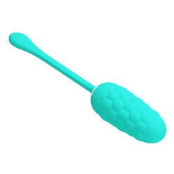 PRETTY LOVE - VIBRIERENDES EI MIT WIEDERAUFLADBARER MEERESTEXTUR IN AQUAGRÜN – Produktansicht 11