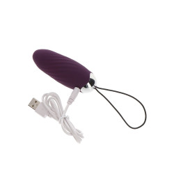 TOYJOY - HAPPINESS KNOCK KNOCK EGGSTAVAGANT VIBRATOR FERNBEDIENUNG LILA – Produktansicht 4