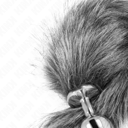 KINK - ANAL PLUG GRÖSSE M 8 X 3,5 CM MIT KUNSTSTOFFSCHWANZ 40 CM GRAU – Produktansicht 4