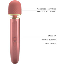 PRETTY LOVE - MASSAGER 7 VIBRATIONSMODI ROSA – Produktansicht 8