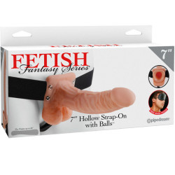 FETISH FANTASY SERIES - 7 HOHL STRAP-ON MIT BLLEN 17,8 CM FLEISCH – Produktansicht 2
