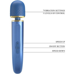 PRETTY LOVE - MASSAGER 7 VIBRATIONSMODI BLAU – Produktansicht 8