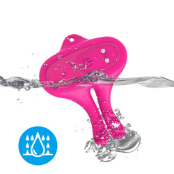ARMONY - KANINCHENFORM VIBRATION MAGNETISCHE NIPPELKLEMMEN ROSA – Produktansicht 4