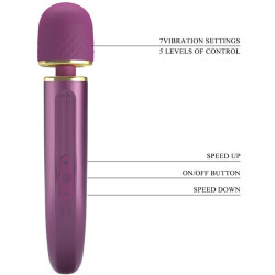 PRETTY LOVE - MASSAGER 7 VIBRATIONSMODI LILA – Produktansicht 8