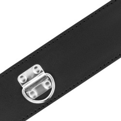 DARKNESS - BDSM-HALSBAND MIT SCHWARZEM SCHLOSS – Produktansicht 4