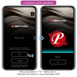 PRETTY LOVE - JAYLEEN VIBRATOR MIT APP-FERNBEDIENUNG LILA – Produktansicht 12