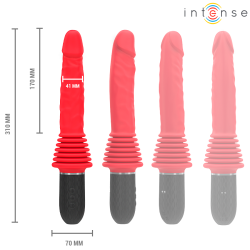 INTENSE - CYNTHIA FERNBEDIENUNGS-STOSSVIBRATOR MIT WÄRMEFUNKTION – Produktansicht 7
