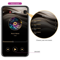 PRETTY LOVE - JAYLEEN VIBRATOR MIT APP-FERNBEDIENUNG LILA – Produktansicht 18