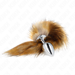 KINK - ANAL PLUG GRÖSSE L 10 X 4 CM MIT KUNSTSTOFFSCHWANZ 40 CM BRAUN – Produktansicht 3