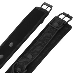 DARKNESS - LUXUS-BDSM-HANDSCHELLEN IN SCHWARZ – Produktansicht 4