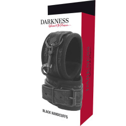 DARKNESS - LUXUS-BDSM-HANDSCHELLEN IN SCHWARZ – Produktansicht 5