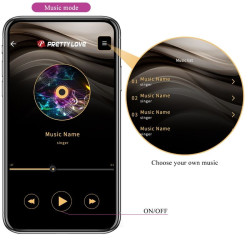 PRETTY LOVE - CATALINA VIBRATOR APP FERNBEDIENUNG LILA – Produktansicht 16
