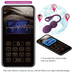 PRETTY LOVE - ELVIRA KEGEL BALLS APP FERNBEDIENUNG LILA – Produktansicht 14