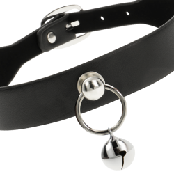 COQUETTE CHIC DESIRE - VEGANE LEDER-HALSKETTE DAMEN-ACCESSOIRE RASSEL/REIFEN – Produktansicht 4