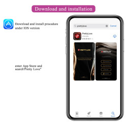 PRETTY LOVE - HECTOR ELECTROSHOCK VIBRATOR PER APP-STEUERUNG LILA – Produktansicht 9