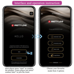 PRETTY LOVE - HECTOR ELECTROSHOCK VIBRATOR PER APP-STEUERUNG LILA – Produktansicht 15