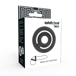 ADDICTED TOYS - POTENZ-C-RING PENIS SCHWARZ – Produktansicht 4