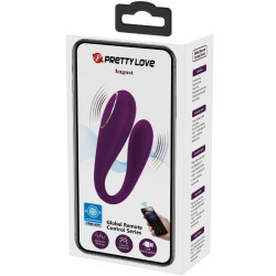 PRETTY LOVE - AUGUST REMOTE GLOBAL DOPPELT VERGNÜGEN VIBRATOR – Produktansicht 7