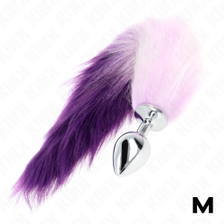 KINK - ANAL PLUG GRÖSSE M 8 X 3,5 CM MIT KUNSTSTOFFSCHWANZ 40 CM LILA – Produktansicht 3