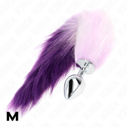 KINK - ANAL PLUG GRÖSSE M 8 X 3,5 CM MIT KUNSTSTOFFSCHWANZ 40 CM LILA – Produktansicht 4