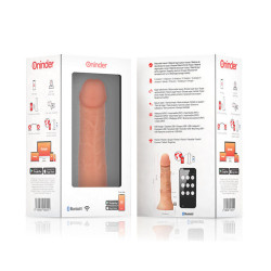ONINDER - GROSSER BOGOTÁ-VIBRATORDILDO, 9 GESCHWINDIGKEITEN, NATÜRLICH, 22 CM -O- 4,5 CM - KOSTENLOSE APP – Produktansicht 7