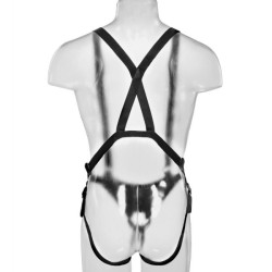 KING COCK - 25,5 CM HOLLOW STRAP-ON SUSPENDER SYSTEM FLESH – Produktansicht 6