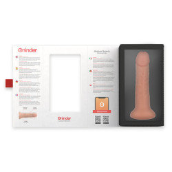 ONINDER - MITTLERER BOGOTÁ-VIBRATORDILDO MIT 9 GESCHWINDIGKEITEN NATÜRLICH 20 CM -O- 4.2 CM - KOSTENLOSE APP –…