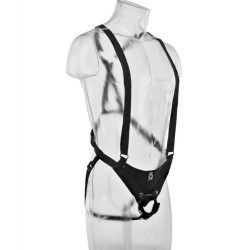 KING COCK - 28 CM HOHLES STRAP-ON-STRUMPFSYSTEM FLEISCH – Produktansicht 4