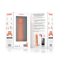 ONINDER - MITTLERER BOGOTÁ-VIBRATORDILDO MIT 9 GESCHWINDIGKEITEN NATÜRLICH 20 CM -O- 4.2 CM - KOSTENLOSE APP –…