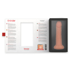 ONINDER - KLEINER BOGOTÁ-VIBRATORDILDO 9 GESCHWINDIGKEITEN NATÜRLICH 17.5 CM -O- 4 CM - KOSTENLOSE APP – Produktansicht 4