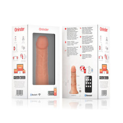 ONINDER - KLEINER BOGOTÁ-VIBRATORDILDO 9 GESCHWINDIGKEITEN NATÜRLICH 17.5 CM -O- 4 CM - KOSTENLOSE APP – Produktansicht 7