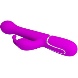 PRETTY LOVE - DEJON RABBIT VIBRATOR 3 IN 1 MULTIFUNKTIONSVIOLETT – Produktansicht 4